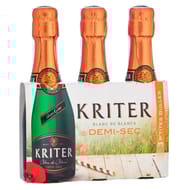 Kriter demi-sec vin mousseux de qualité 3 x 20 cl 11.5%vol
