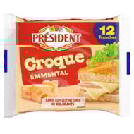 Président 12 tranches croque emmental 200 g
