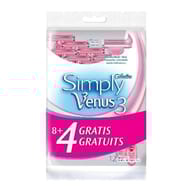 Gillette Rasoirs jetables féminins Simply venus 3  8+4 offerts