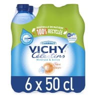 Vichy Célestins eau minérale naturelle gazeuse 6 x 50 cl