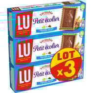 Petit écolier chocolat au lait lot x3 450g