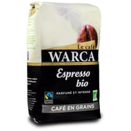 Warca café grains espresso bio max havelaar paquet 500g