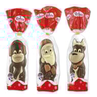 Rohan père noël ou pingouin ou renne chocolat lait décoré x1-150g