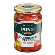 Ponti poivrons rouges et jaunes au vinaigre 160g