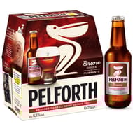 Pelforth brune pack 6x25cl 6.5%vol