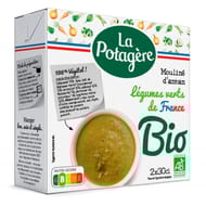 La Potagère mouliné de légumes d'antan aux légumes verts bio 2x30cl