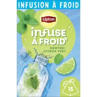 Lipton infuse à froid menthe citron vert x15 35g
