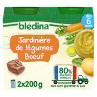 Bledina pots jardinière de légumes boeuf 2x200g