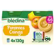 Bledina pots pommes coings 4x130g