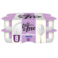 Light & Free recette au fromage blanc nature 8x100g