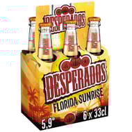 Desperados Florida Sunrise bière aromatisée tequila, orange, grenadine 6x33cl Vol.5.9%