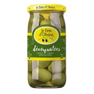 Brin d'olivier olives vertes dénoyautées bocal 160g