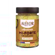Alelor moutarde mi forte graines françaises sans additifs 200g