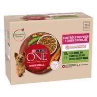 Purina one portion repas contrôle de poids chien mini 10x85g -850g
