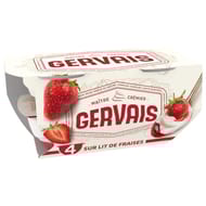 Gervais yaourt sur lit de fraise 4x115g