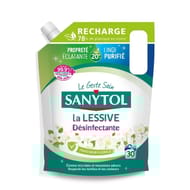 Sanytol recharge lessive désinfectante fraîcheur florale 30 lavages 1.50l