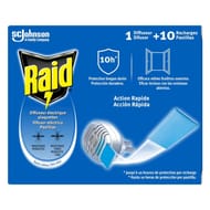 Raid diffuseur electrique plaquette inodore action rapide
