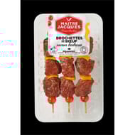 Brochette de boeuf saveur barbecue x3 Maître jacques