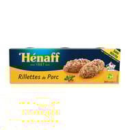 Henaff rillettes pur porc 3x78g 234g