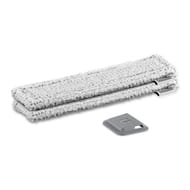 Karcher bonnettes microfibres pour vitres extérieures + grattoir 26331310