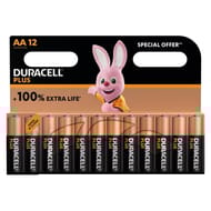 Duracell plus 100% aa x12 special offer 297g