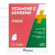 Nutrisanté vitamine C + ginseng comprimés x24