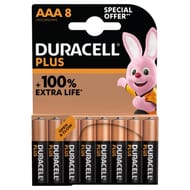 Duracell piles plus 100% aaa x8 special offert 93g