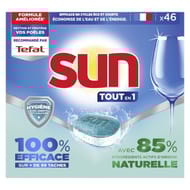 Sun tablettes lave vaisselle tout en 1 regular 46 lavages 0.805kg