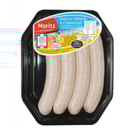 Saucisses blanches emmental x4 400G MORITZ