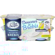 Le Petit Basque douceur de brebis citron 4x100g