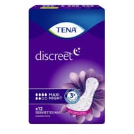 Tena lady serviettes incontinence maxi night x12