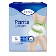 Tena pants culottes incontinence plus large x8