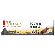 Villars tablette bloc noir nougat 300g