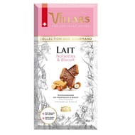 Villars tablette lait noisettes et biscuit 180g