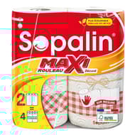 Sopalin essuie-tout sur mesure décoré 2=4 rouleaux