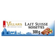 Villars tablette lait noisettes 300g