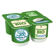 Les 300 laitiers bio yaourt simplement bio nature 4x110g