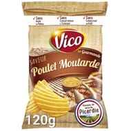 Vico chips la gourmande saveur poulet moutarde 120g