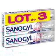 Sanogyl dentifrice blancheur et soin 3x75ml