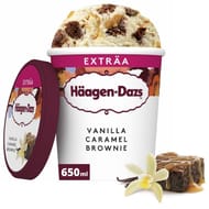 Haagen dazs pot vanille caramel brownie 650ml 541g