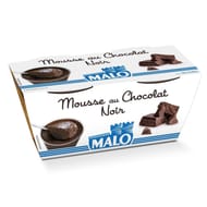 Malo mousse premium aux oeufs frais chocolat 2x60g