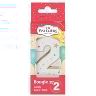 La patelière bougie chiffre 2