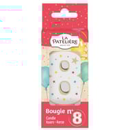 La patelière bougie chiffre 8