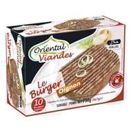 Oriental Viandes le burger de boeuf oignon halal 10x75g