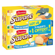 Brossard lot de 3 savane pocket x7 yaourt + 1 paquet offert 840g