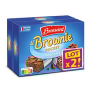 Brossard lot 2 mini brownie chocolat au lait x8