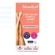 Blondepil cire froide haute performance corps 40 bandes