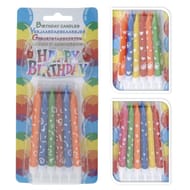 Bougies d'anniversaire x12