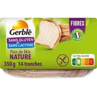Gerblé pain de mie en tranches sans gluten 350g