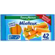 Fleury Michon 42 bâtonnets surimi moelleux 672g